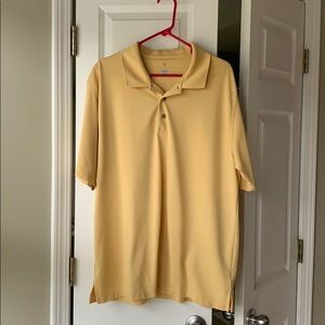 ProTour yellow athletic golf polo, size xl